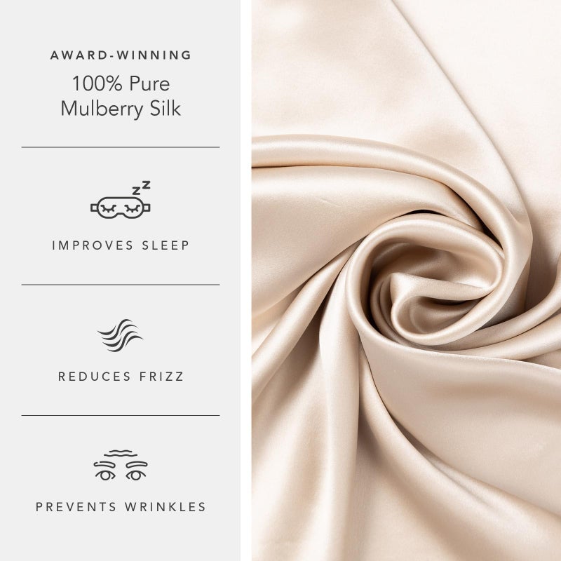 Fishers Finery 30mm 100% Pure Mulberry Silk Pillowcase 2 Pack, Quality Tested (Taupe, Standard, 2 Pack) - Image 5
